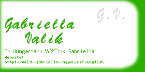 gabriella valik business card
